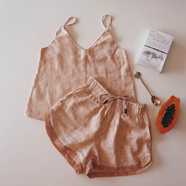 Ladies Linen Cami - Wild Abandon