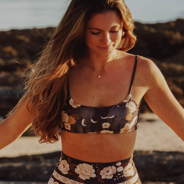 Strappy Crop - Bohemia Smoke
