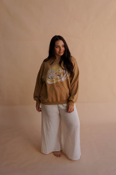 Golden Crew Neck Sweatshirt