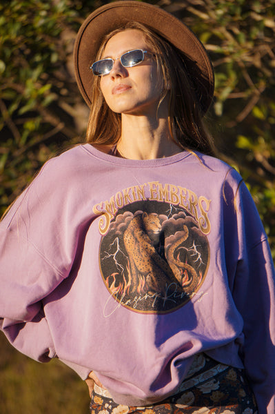 Smokin' Embers Sweatshirt - Lilac