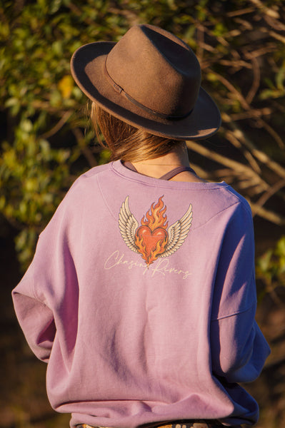 Smokin' Embers Sweatshirt - Lilac